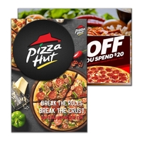 Postcard w/ Full Color Coaster - 1/16" Rubber 60 Mil Acrylic