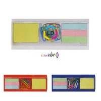 Plastic organizer for paper clips, ruler and sticky notes.... from ASI 99030...