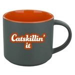 16 oz Norwich Mug - Satin Gray Out/Gloss Orange In