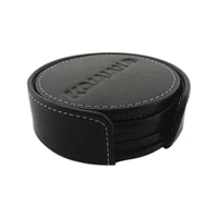 Coaster set with contrasting white stitching.... from ASI 97490 ZZ REMOVED -...