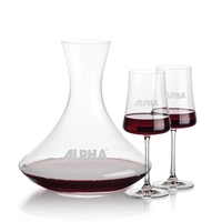 Lead free crystal 48oz. carafe with 2 or 4 wine glasses.... from ASI 84592 St...