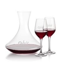 Lead free crystal 48oz. carafe with 2 or 4 wine glasses.... from ASI 84592 St...
