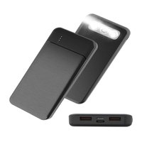 Portable Power Bank with Flashlight - 10000 mAh