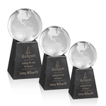 Globe Award on Tall Marble Base