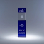 Star Tower Color Optic Crystal Award