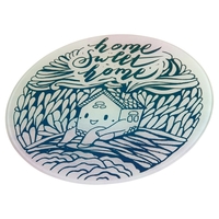 11.8" round custom printed glass cutting board.... from ASI 92531 Unique...