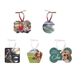 Semi-Gloss White Unisub Aluminum Benelux Ornament, 1-Sided