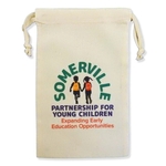 Weedy 100% Natural Cotton Drawstring Bag