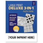 Large Print Deluxe 3-in-1 Puzzle Book Vol.2
