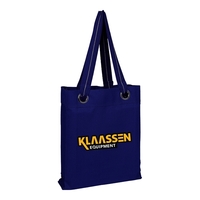 Cotton tote made of 12 oz. cotton canvas with large grommets... from ASI...