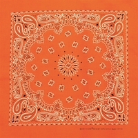22" x 22" neon-colored, paisley print bandannas made of 100% cotton.... from...