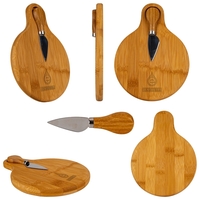Small bamboo cutting board with cheese knife.... from ASI 88060 Snugz/USA Inc...