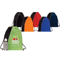 Sport Mesh Pocket Drawstring Backpack