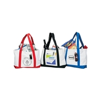 Boat Tote . White with 600 Denier contrast self-fabric handles and... from...