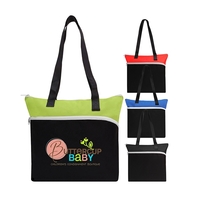 Large Front Zipper Tote