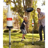 BottleBust game with carrying case, two 50" poles, 10.5" black disc... from...