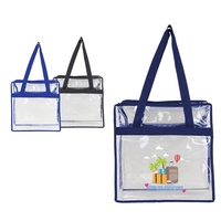 Basic Clear Zipper Tote