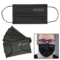 Disposable 3-ply non-woven polypropylene and melt blown fabric face mask...