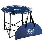 4 PERSON FOLDING CAMPING TABLE WITH CARRYING BAG STRIPED