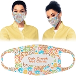7.25" x 4.75" Large White Sublimatable Face Mask