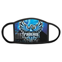 Child Sublimatable Face Mask-With Black Trim & Ear Loops