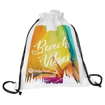 11.5" x 15" White Canvas Back Sack