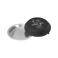 9" x 9" x 1.5" powder-coated aluminum cake pan with lid.... from ASI 74601...