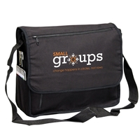 12 oz. cotton canvas, dual strips, 9" vertical zippered... from ASI 79384...