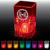 2 oz. Blinking Square Plastic Shot Glass