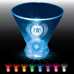 3 oz. Plastic Light Up Stemless Martini Glass