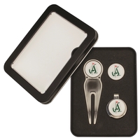 Golf gift set with divot tool, hat clip and ball markers... from ASI 52263...