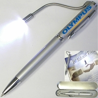 Ballpoint pen with PDA stylus, laser pointer, super bright book light.......