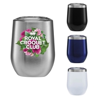 11 oz. Stainless steel tumbler with double-wall, copper vacuum insulation...