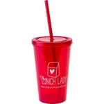 16 oz. "Bolero" Polypropylene Double Wall Plastic Tumbler