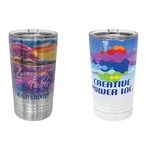 White Sublimatable 16 oz. Polar Camel Pint with Slider Lid