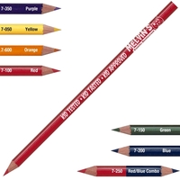Colored crayon pencil with painted style barrel adds impact to advertising......