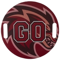 Die cut hand held sign, weather resistant, cut from corrugated vinyl... from...