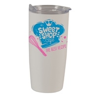 22 ounce Double Wall Tumbler in white with a textured matte... from ASI 77280...