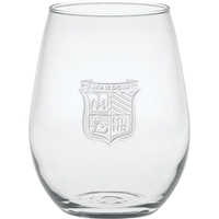 Stemless Mini White Wine - Deep Etched