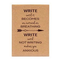 7" x 9 3/4" x 3/4" 112-page notebook with cork cover... from ASI 74601 Calico