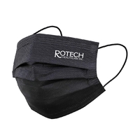 Black, 3 ply disposable mask.... from ASI 40544 Binaco