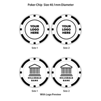 Poker Chips available in 10 colors with a full color center... from ASI 56080...