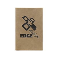 5 1/4" x 8 1/4" Light Brown Leatherette Sketch Book