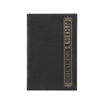 5 1/4" x 8 1/4" Black/Gold Leatherette Sketch Book