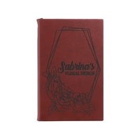 5 1/4" x 8 1/4" Rose Leatherette Sketch Book