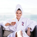 Terry Velour Shawl Collar Robe