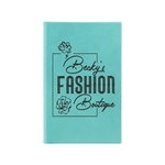 5 1/4" x 8 1/4" Teal Leatherette Sketch Book
