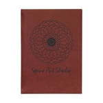 7" x 9 3/4" Rose Leatherette Sketch Book