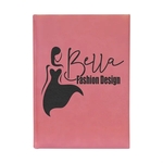 7" x 9 3/4" Pink Leatherette Sketch Book
