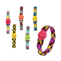Smile buckle bracelets; 72 assorted per pack. Blank.... from ASI 98360...